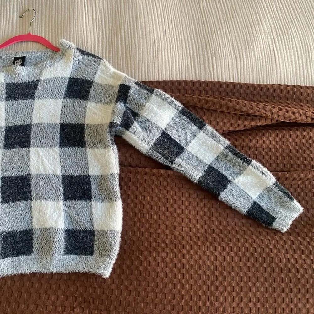 Bobeau‎ Kell Fuzzy Crewneck Sweater